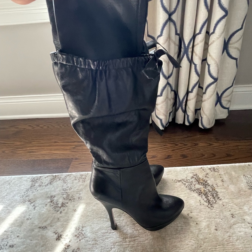 Prada leather boots